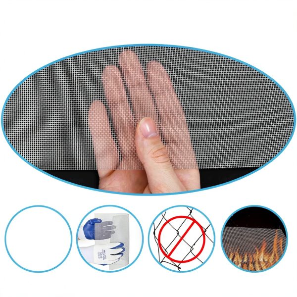 Stainless Steel Wire Mesh YUKKOEOQ 304 Grade Assorted Sizes-4