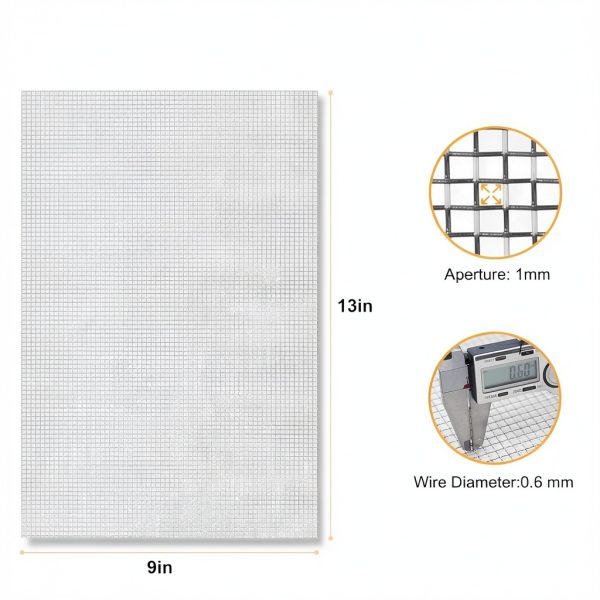 Stainless Steel Wire Mesh YUKKOEOQ 304 Grade Assorted Sizes-3