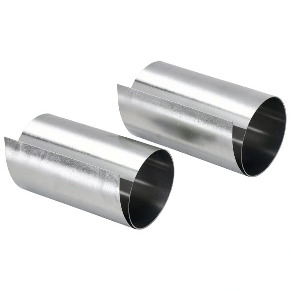 uxcell Stainless Steel Sheet Roll 0.04mm 100x1000mm 2pcs Unisex-0