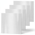 4PCS 304 Stainless Steel Sheets 4x4x0.04 Inch for Kitchen DIY Craft-0
