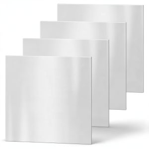 4PCS 304 Stainless Steel Sheets 4x4x0.04 Inch for Kitchen DIY Craft-0